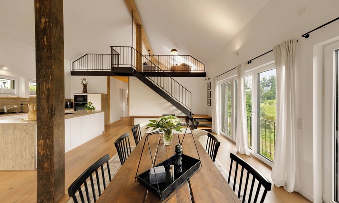 Wermelskirchen Appartement | Stunning 160m2 Vacation Rental with Unrestricted Forest Views