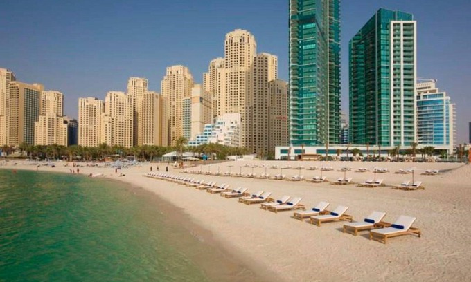 Dubai Marina Appartement | * Superbe! 5 * - 4 BR-Oceanfront-Appartement-Plage privée - Vues sur la mer *