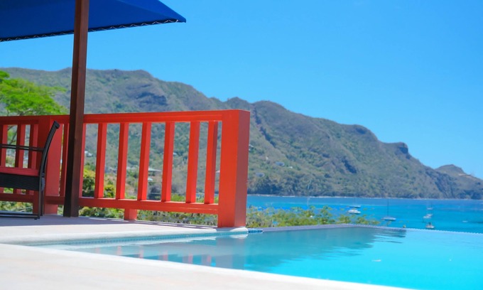 Richmond Villa | Superbe, vue sur la plage, coucher de soleil, Villa Flamingo 3 chambres