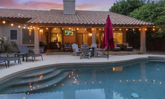 Arabian Views Maison | Superbe maison de North Scottsdale avec piscine chauffée et bain à remous