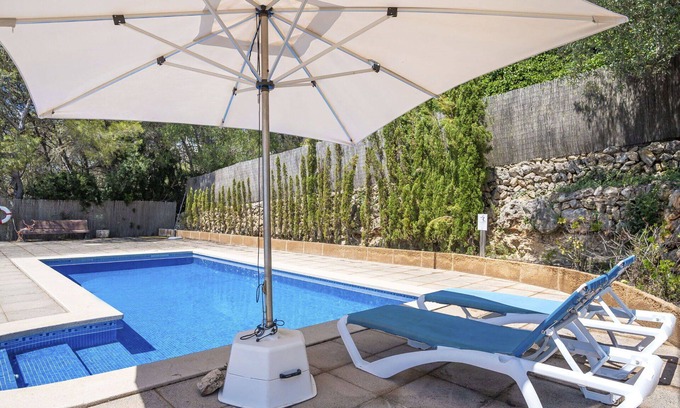 Portol Maison | Maison de vacances privée avec WIFI, climatisation, piscine privée, TV, patio, vue panoramique