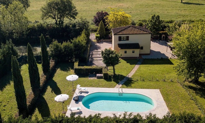 Santarello Villa | Maison de vacances privée avec climatisation, piscine privée, WIFI, patio, près de Montepulciano