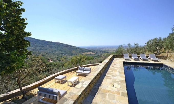 San Pietro a Cegliolo Villa | Maison de vacances privée avec piscine privée, climatisation, WIFI, TV, patio, vue panoramique