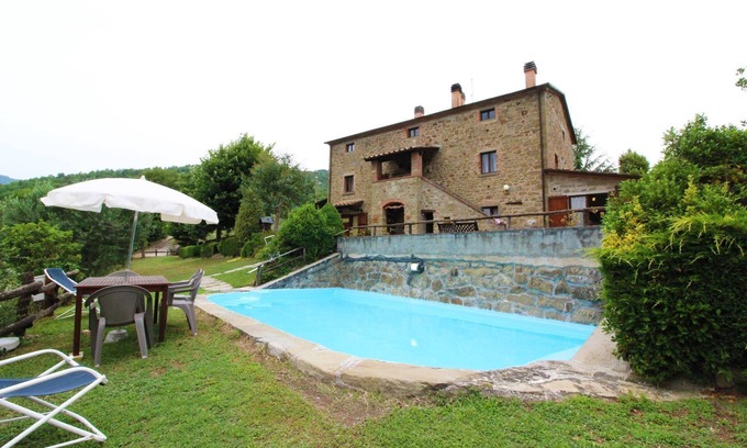 Bivio Lugnano Villa | Maison de vacances privée avec piscine privée, WIFI, TV, véranda, animaux admis, parking