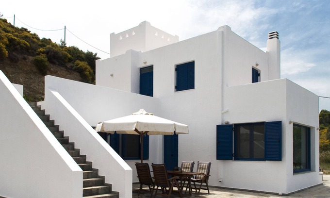 Oxilithos Maison | Vue imprenable sur la mer Égée