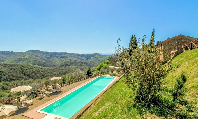 San Vincenti Villa | Merveilleuse maison de vacances avec WIFI, climatisation, piscine privée, TV et vue panoramique
