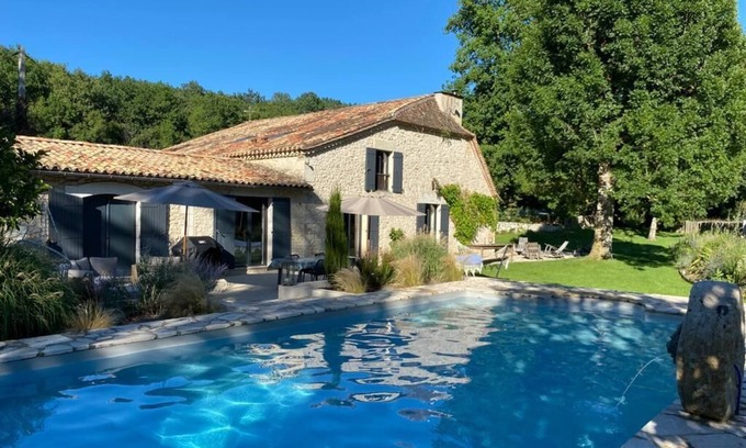 Pomport Maison | SUPERBE MOULIN A EAU avec Piscine, bord de rivière près de Bergerac