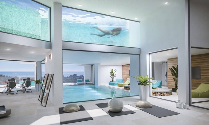 Benalmadena Appartement | STUPA HILLS 2bed with sea view , spa , indoor pool