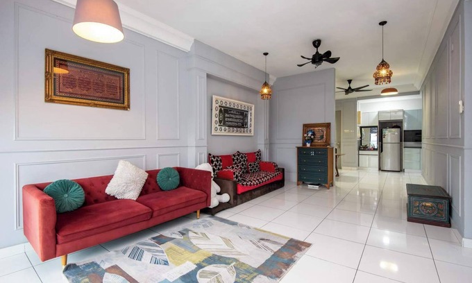 Johor Bahru Appartement | Stylish 4BR Near Paradigm Mall, Pool, Free Parking