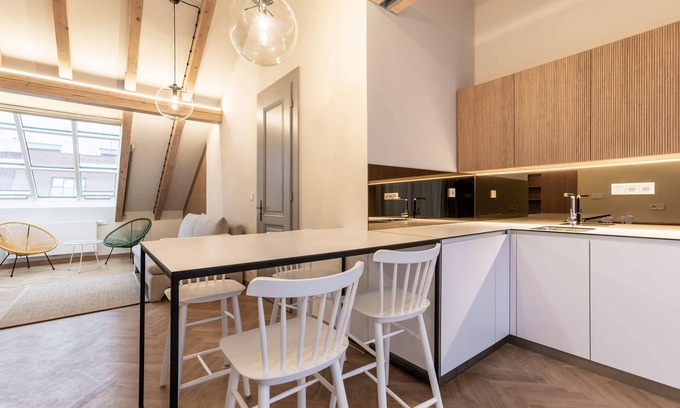 Vinohrady Appartement | Stylish Attic Retreat near Rieger Gardens
