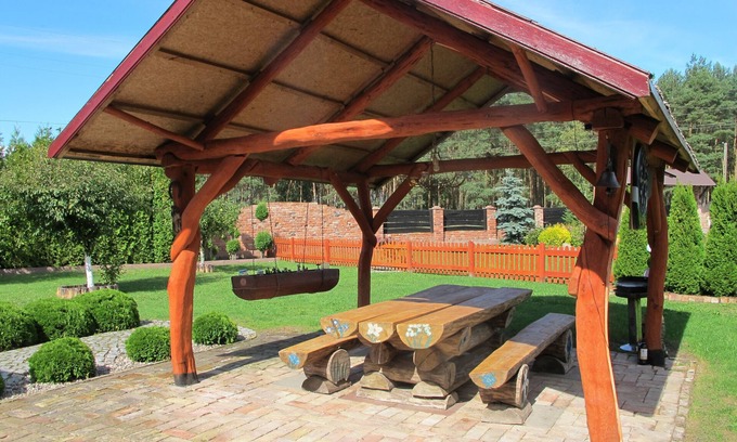 Miroszewo Maison | Maison de style confortable dans un emplacement idyllique et paisible, grand jardin, abri voiture