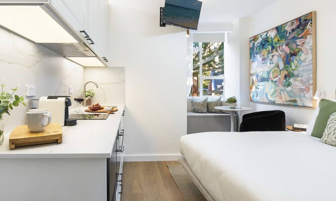 Darling Point Appartement | Stylish Studio with Rooftop Harbour Views