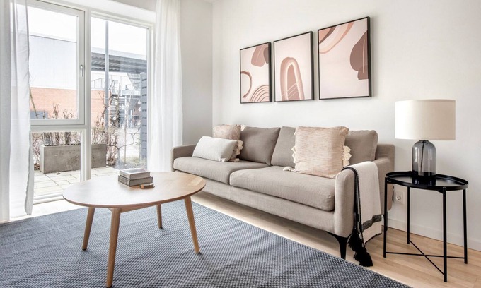 Copenhagen SV Appartement | Stylish Valby 2BR w/ W/D, Office & Roof, nr Grønttorvet, by Blueground