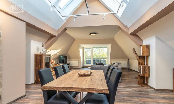 Monchgut-Granitz Appartement | Suite ODINS HALLE - Odins Blick Wohnung 8 - direkt am Privatstrand, Sauna, Garten