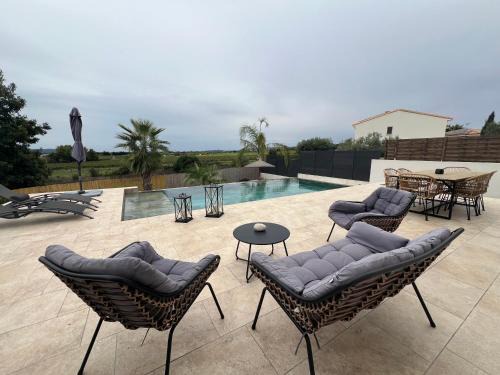 Pignan Lit Et Petit-Déjeuner | Suite privée accès piscine