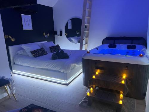 Auteuil Appartement | Suite romantique avec Spa et filet suspendu