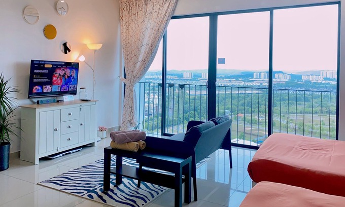 Shah Alam Lit Et Petit-Déjeuner | Suite Trefoil Setia City Shah Alam