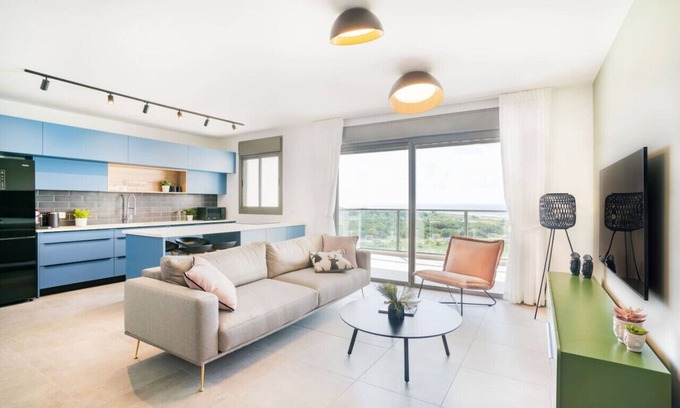 Nahariya Appartement | Sunny Haven Sea View Escape