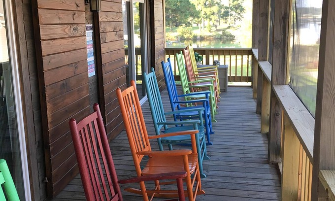 Minnesott Beach Cabine | Lever de soleil sur le porche - Chalet de vacances près de Dawson Creek