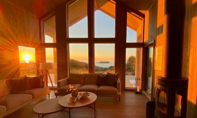 Bostad Chalet De Ski | Sunset Panorama - Superior Cabin Lofoten