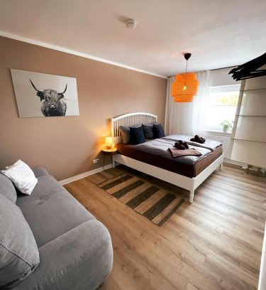 Detmold Appartement | Sunset View - Design Apartment Hermannsblick, Parkplatz, Balkon