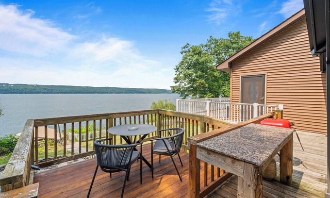 Valois Maison | Sunset View Waterfront Home in the heart of Seneca Lake Wine Trail with Hot Tub