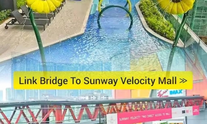 Maluri Appartement | Link bridge to the mall & MRT ! Family-sized condo with game room & swmming pool