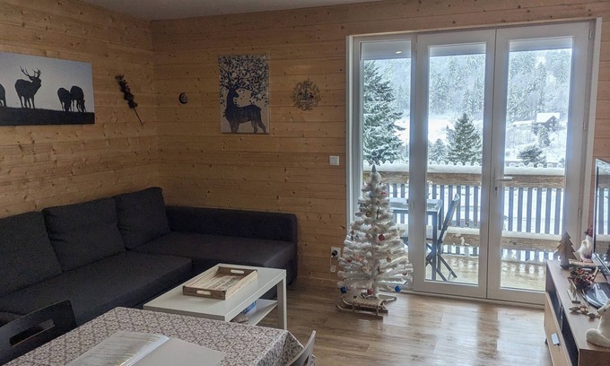 Laveissiere Appartement | Superbe appartement 45m2 en station, fibre, Netflix, Disney+, garage