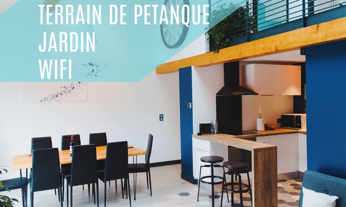 Beauzelle Maison | Superbe maison rénovée - Jardin - terrain de pétanque - cuisine d'été