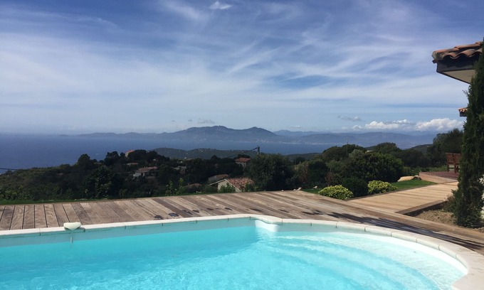 Coti-Chiavari Maison | Superbe vue mer, îles sanguinaires, villa tres récente proche plage cala d'orzu