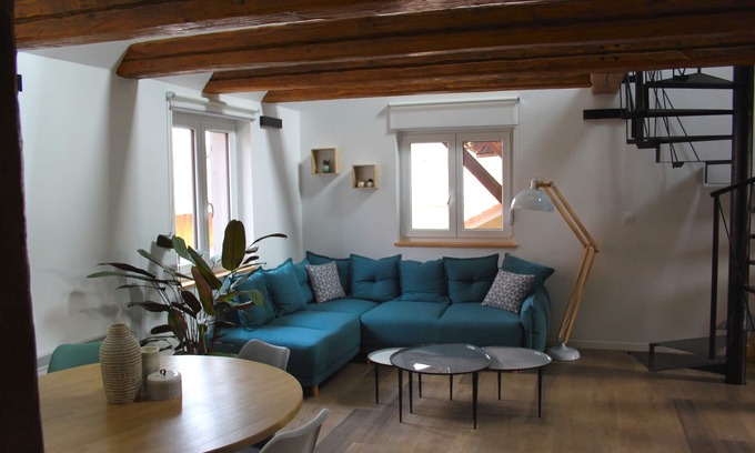 Andolsheim Appartement | Superbe duplex atypique dans maison Alsacienne rénovée !