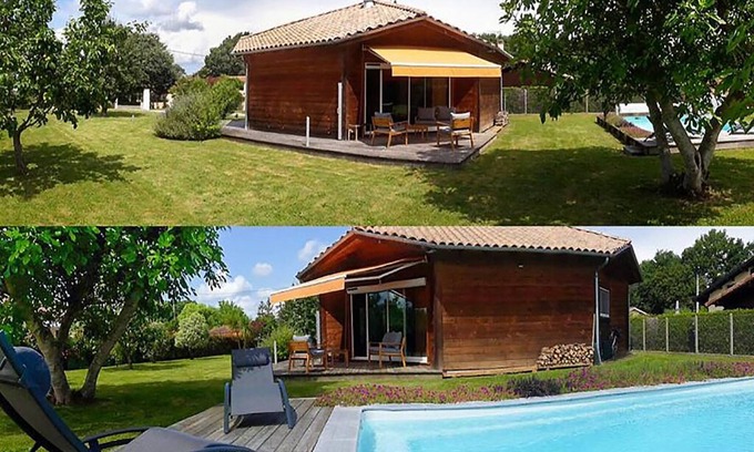 Port-de-Lanne Maison | Superbe Maison Ossature Bois avec Piscine au Calme