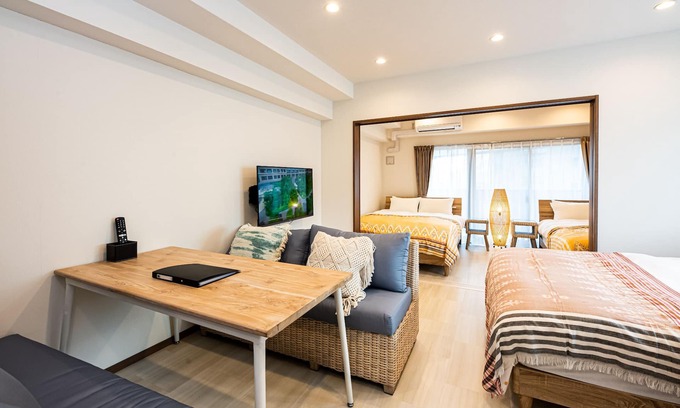 Hakata-ku Appartement | Superior Apartment with 3 Double Beds for 6 People / Fukuoka Fukuoka