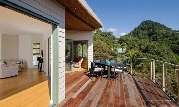 Pauanui Maison | Maison de plage moderne et supérieure avec une vue exceptionnelle