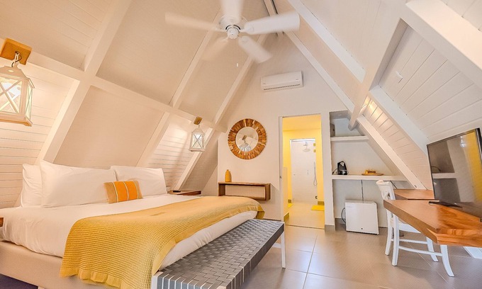 Tamarindo Hôtel | Double-Supérieure-Salle de bain et douche-Vue sur Jardin