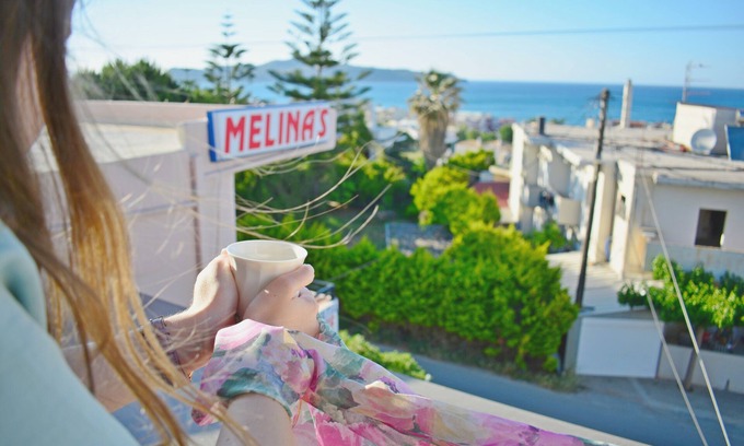 Kato Stalos Appartement | Melina's House -Loft studio, 2-3 pax près de Kato Stalos Beach, Chania West Crete