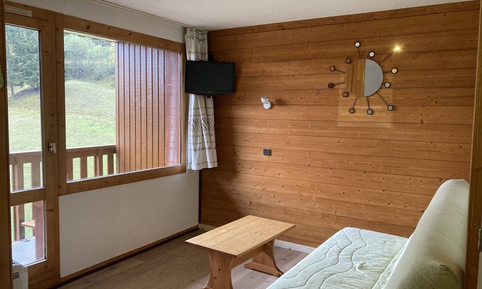Les Avanchers-Valmorel Appartement | T1 4 personnes "ski aux pieds" - res Le Pierrer