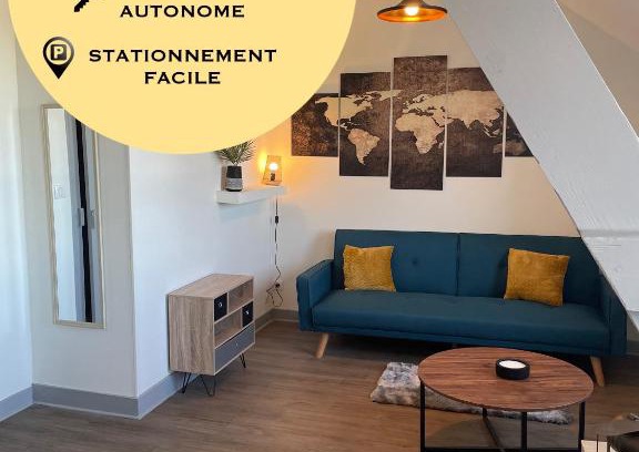 Bourges Appartement | T2 4 pers face gare SNCF Appart Hotel le Cygne 6