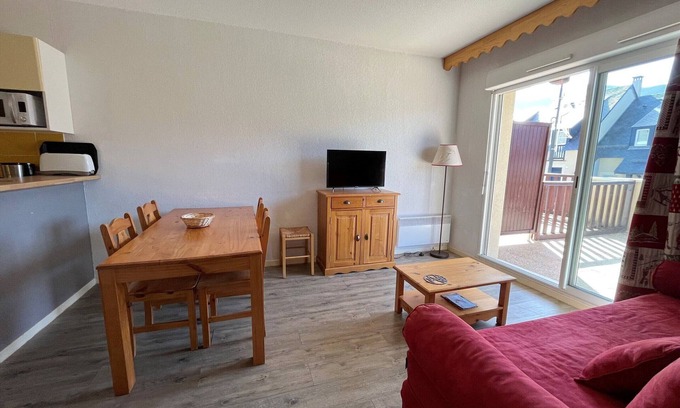 Germ Appartement | Appartement T2 avec terrasse et accès Spassio, proche des pistes, 6 pers, animaux acceptés