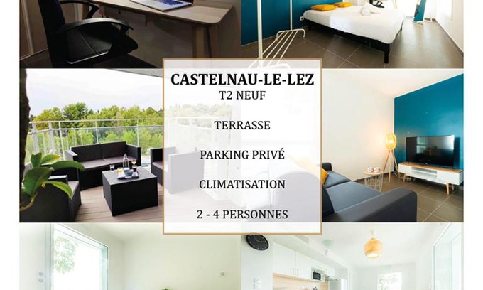 Castelnau-le-Lez Appartement | T2 – Moderne et Business – La Conciergerie Martinkey’s