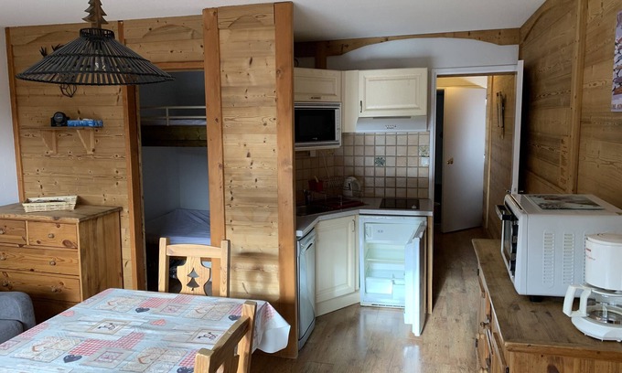 Le Corbier Appartement | T2 vue piste Résidence Vostok Zodiaque