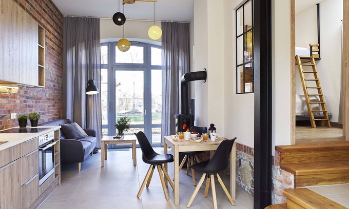 Gorzig Appartement | Tenne mit 36 m² für 2+1 Kleinere Pers., 1 Doppelzimmer mit Hochbett 180x80 cm
