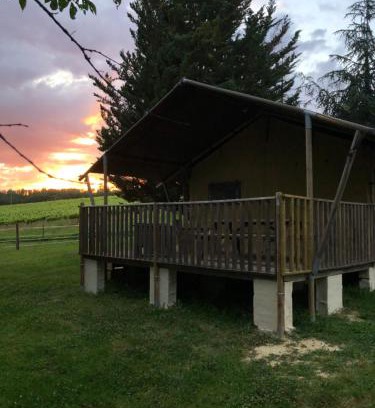Castillon-Debats Autre | Tente Safari Eco Lodge 6 Personnes