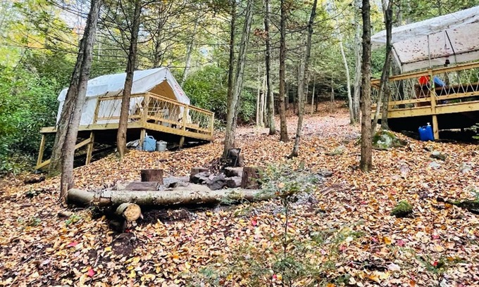 Jim Thorpe Location De VR | Tentrr Signature Site - Bear Creek Falls Getaway - Coleman Outfitted Site