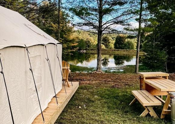 Mattawana Autre | Tentrr Signature Site - Piney Pond Retreat at Tuckaway Tree Farm
