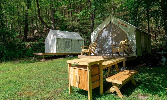 Millerton Location De VR | Tentrr State Park Site - NY Taconic State Park: Rudd Pond A - Double Camp