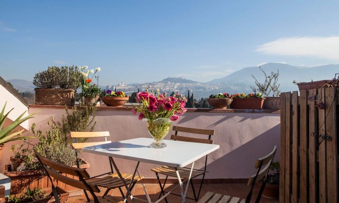 Santa Maria degli Angeli Appartement | L'appartement Attico avec vue magnifique sur Assise