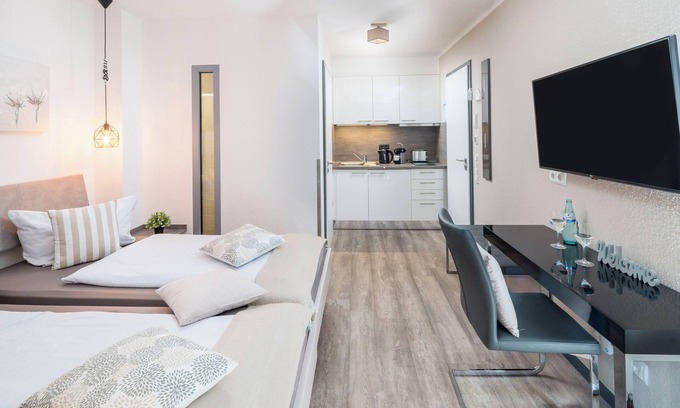 Bensheim Appartement | L'alternative à l'hôtel: appartement avec service de cuisine / salle de bain / service hôtelier
