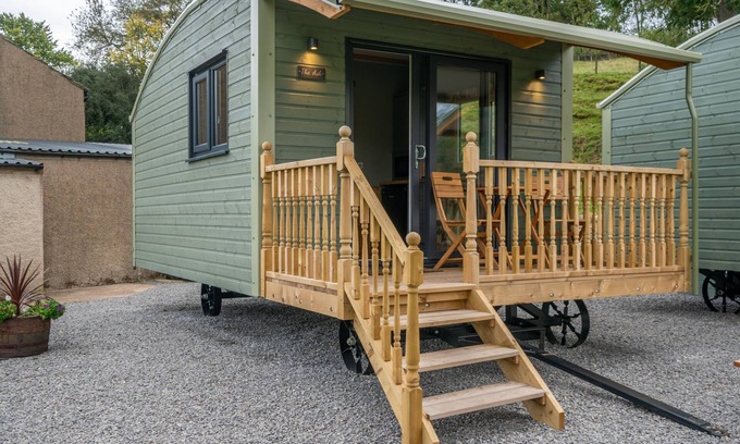 Kirkby Stephen Cabine | The Ash Shepod - Smardale Mill - Fabulous glamping pod/shepherds hut, sleeps 4 guests in 1 room