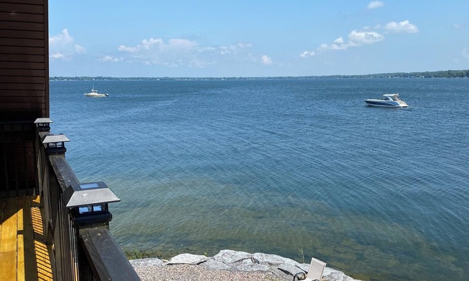 Dexter Maison | The Bayview, a lakehouse with 270 degree view of Guffin Bay and Adams Cove.